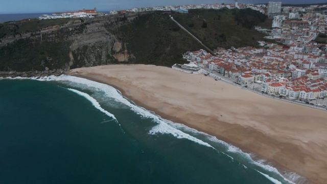 Nazaré - Leiria - Estremadura - Portugal by drone 4K смотреть онлайн