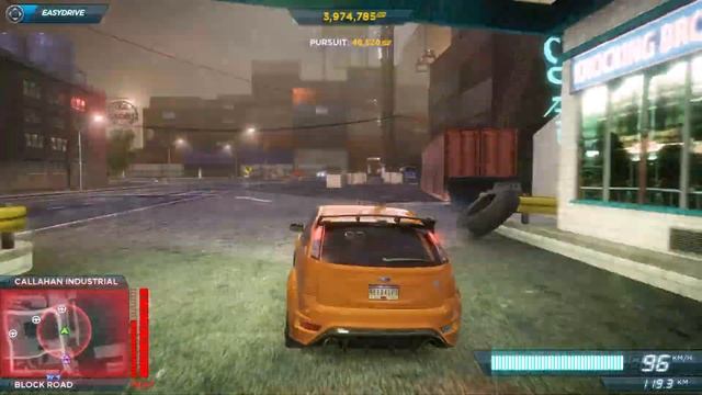NFS Most Wanted | Police Chase Max Heat Level Escaped | Ford Focus rs500 vs Police смотреть онлайн