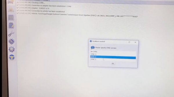FORScan Pro ELM327 USB Test with Ford Kuga Details