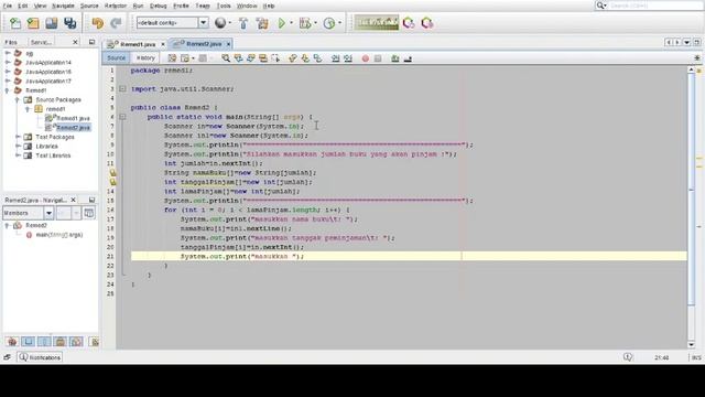 Program java (peminjaman perpustakaan) смотреть онлайн