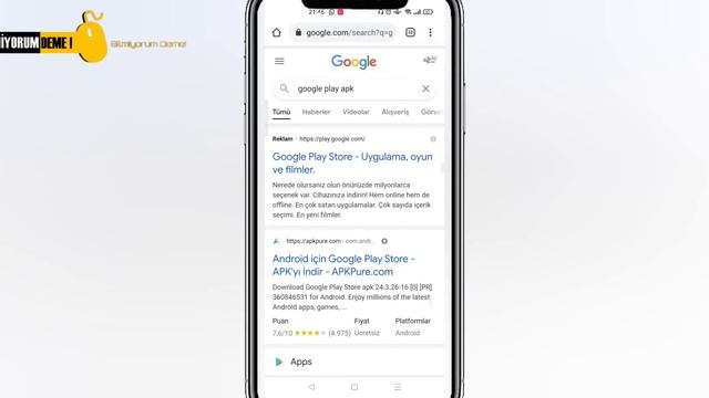 Google Play Store Olmayan Telefon ve Tablet için Yükleme Nasıl Yapılır? смотреть онлайн