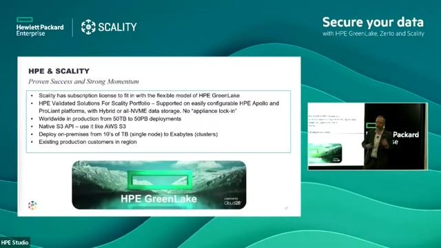 Webinar: How can we Secure & Protect our Data from ransomware with HPE GreenLake, Zerto, & Scality? смотреть онлайн