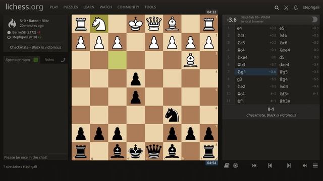 Centre Fork Trick Trap ? | Four Knights Game: Italian Variation смотреть онлайн