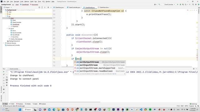 Creating a Client Server Chat application in Java using MVC смотреть онлайн