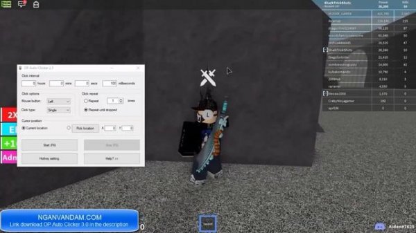 How to Download OP Auto Clicker/ Use Auto Clicker in Sword Simulator! (Roblox)