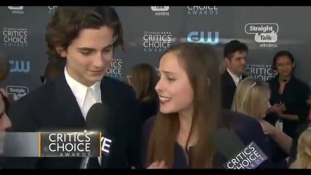 Timothée Chalamet And Pauline Chalamet At The Critics Choice Awards