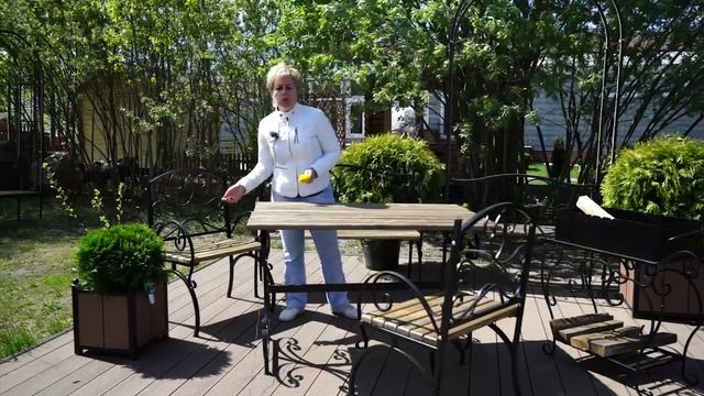 Зона отдыха на даче ✔️ Красивая кованная мебель смотреть онлайн