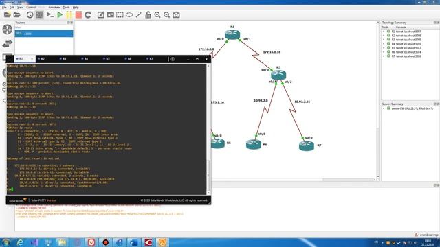 Gns3 базовая настройка протокола EIGRP
