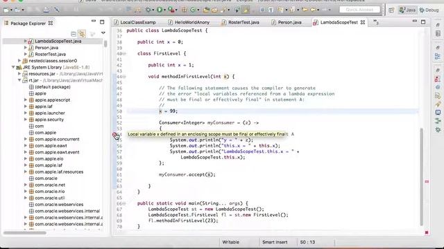 oracle java tutorial walkthrough -- Nested Classes8 смотреть онлайн
