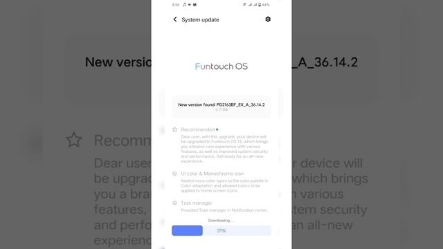 New Update Vivo v23pro Android 13 (Funtouch OS 13) PD2163BF_EX_A_36.14.2 смотреть онлайн