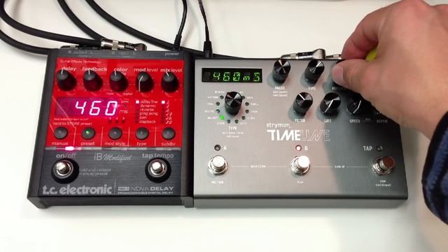 TC Electronic iB Modified Nova Delay ND-1 vs Strymon Timeline смотреть онлайн