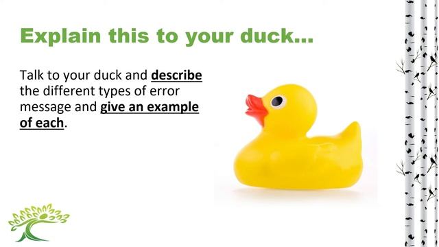 8.3.5 Rubber duck debugging presentation смотреть онлайн