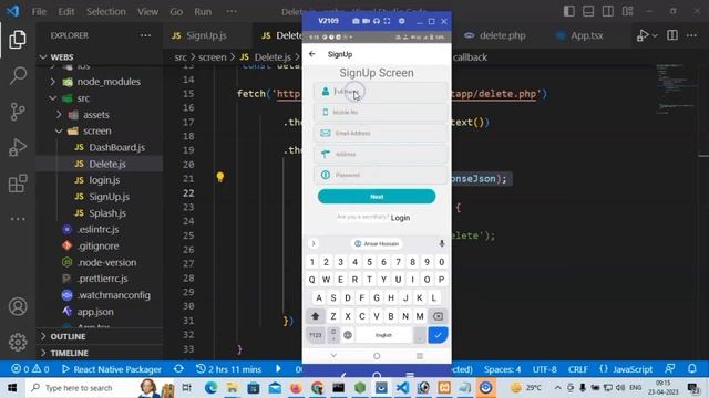 #4 React Native Tutorial | Fetch Data from Rest API in php in Hindi смотреть онлайн