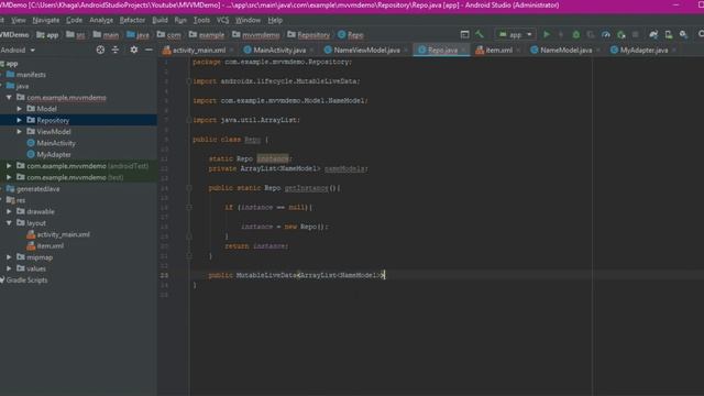 Architecture Components MVVM + RecyclerView + LiveData from Realtime Databse | Android Studio смотреть онлайн