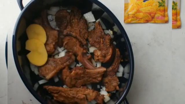 ?Тушёные Бараньи Рёбрышки с Картофелем ?? смотреть онлайн