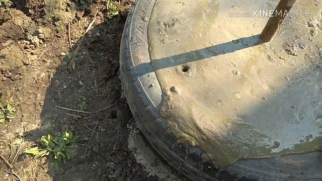Фундамент опора! Опалубка из покрышек под сарай. смотреть онлайн