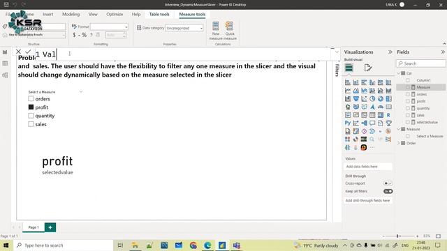 Change the visual axis value based on dynamic measure slicer ! смотреть онлайн