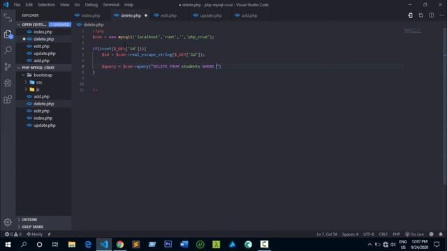 PHP CRUD MYSQL #5 - Delete Data. смотреть онлайн