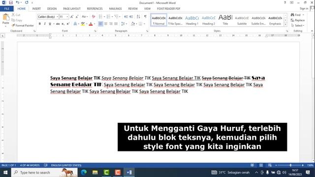CARA MENGATUR FONT DI MICROSOFT WORD DAN CARA MENYIMPAN FILE || Tutorial Microsoft Word Untuk Pemul смотреть онлайн