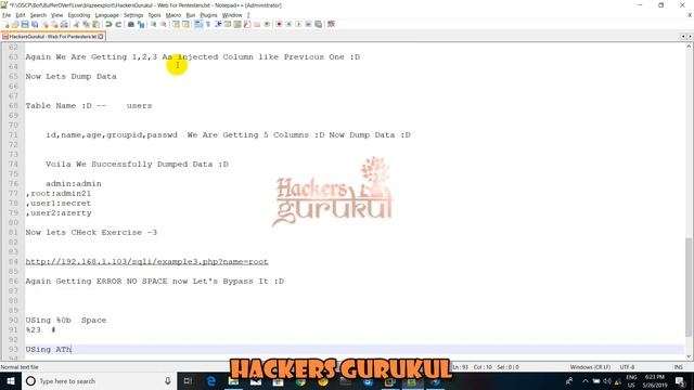 Web For Pentester -1 Sql Injection All Example's Solution Part -1 смотреть онлайн