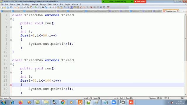 Advanced Java - Chapter Multi Threading(Episode 3 thread program, overload run(), override start() смотреть онлайн