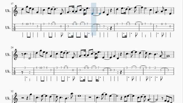 Ukulele Tab: How to play Cat (Minecraft) by C418 смотреть онлайн