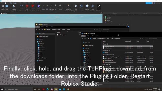 How to Download & Install the ToH Plugin for Roblox Studio! смотреть онлайн