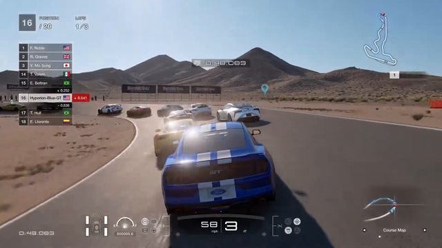 Gran Turismo Sport: 4Th of July Race No.3 Racing Stripes - Custom Race Gameplay смотреть онлайн
