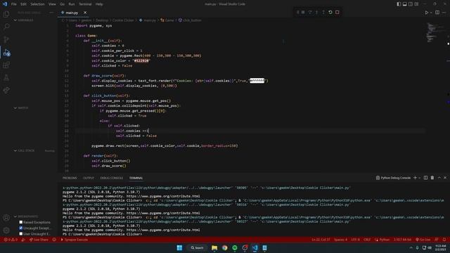 How to make COOKIE CLICKER in python with PYGAME смотреть онлайн