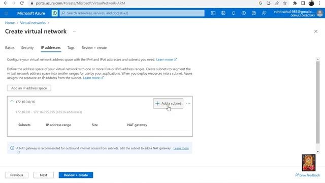 How to Create Azure Virtual Network (VNet) !! How to Add Public & Private Subnet on Azure Portal. смотреть онлайн