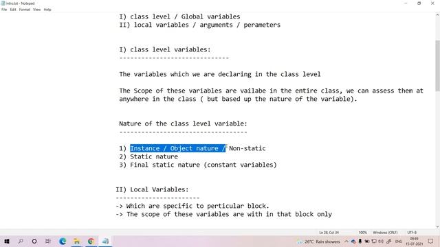 Types of Variables in Java | Class Level | Local | Static | Non-Static | Constant Variables in Jav смотреть онлайн
