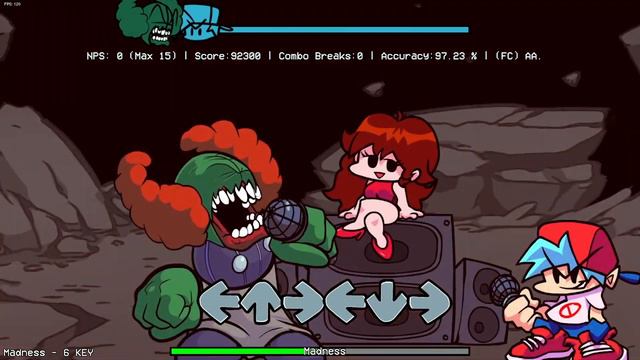 [FNF] The Full-Ass Tricky Mod Madness 6K FC смотреть онлайн