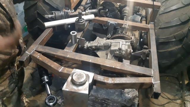 Узел перелома своими руками,примерка гидроцилиндра,насос нш-10 переделка. смотреть онлайн