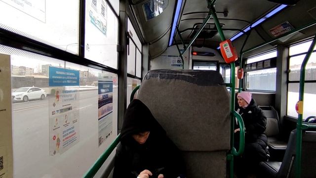 Автобус №77. Ст. метро «Проспект Большевиков» - Ст. метро «Ладожская». (Временная трасса). смотреть онлайн