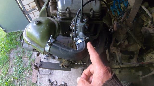 УД-25. Замена карбюратора gx270 на карбюратор PZ27. Потерял винт регулировки. смотреть онлайн