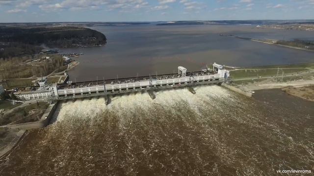 Сброс воды на КамГЭС Пермь 2017 смотреть онлайн