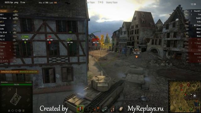 WOT: Siegfried Line - Churchill I - 5 frags смотреть онлайн