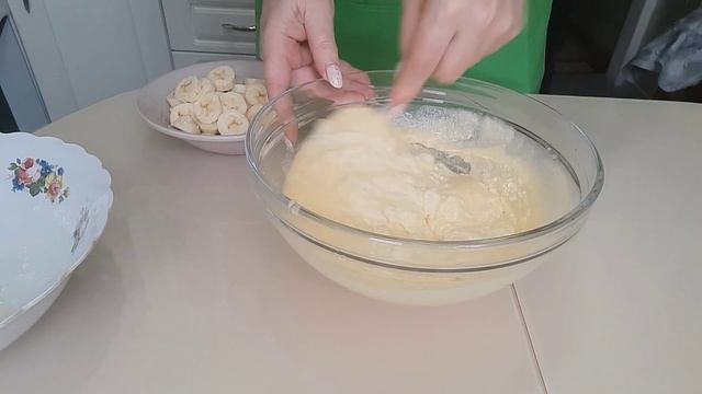 Манник с бананами,очень вкусно, из простых и доступных продуктов. смотреть онлайн