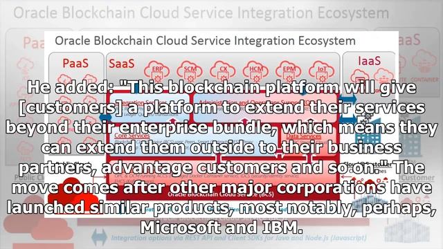 Oracle to Launch Its Blockchain Platform This Month смотреть онлайн
