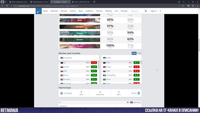 ПРОГНОЗ! COMPLEXITY vs. MONTE — КУДА СТАВИТЬ? | ESL PRO LEAGUE | 27.09.23 смотреть онлайн