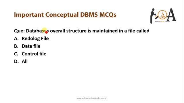 DBMS | Database Management Systems | Important MCQs With Detailed Solutions смотреть онлайн