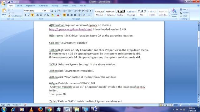 How to Install OpenCV in windows 7/8/10 ,Easy way #Part 1 смотреть онлайн