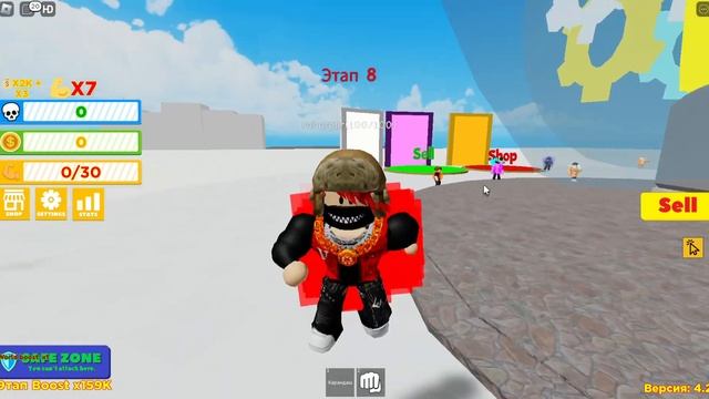 играю в роблокс симулятор качка (Christmas) Super Lifting Simulator