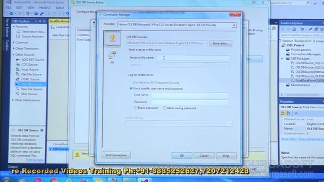 MSBI Tutorial || Accessing Data from Excle File through OLEDB Source by Ramesh смотреть онлайн