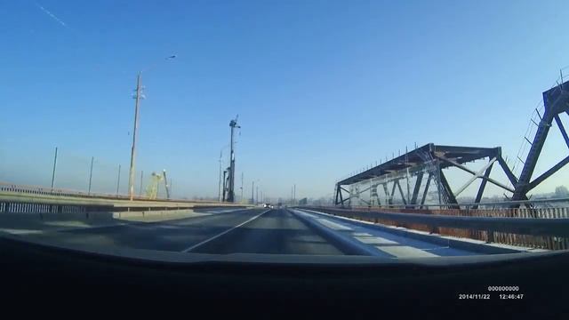 Мост через реку Проня. Трасса М5. Деревья в серебре смотреть онлайн