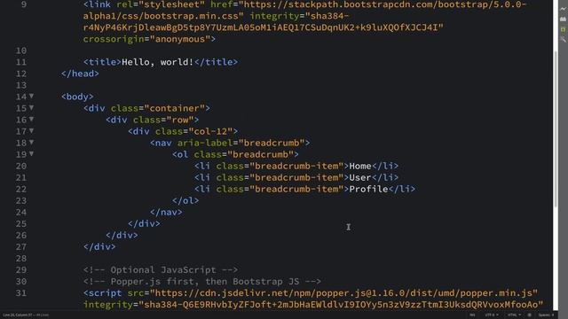 Breadcrumb - Bootstrap 5 Alpha Responsive Web Development and Design смотреть онлайн