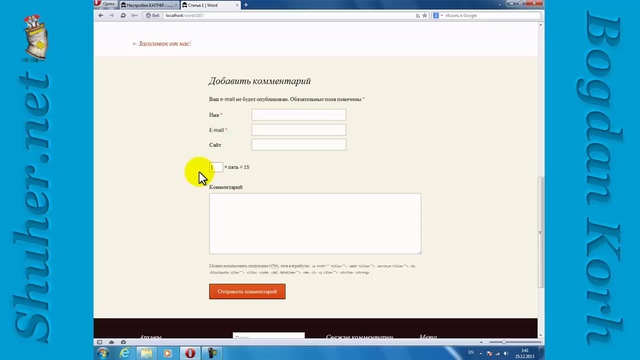 CAPTCHA на WordPress смотреть онлайн