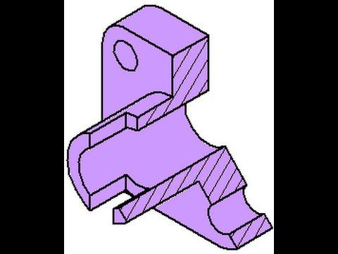 Видеоуроки Компас 3d. 14 Сложный ломаный разрез смотреть онлайн