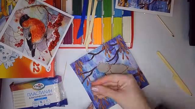 Пластилинография Птичка синичка смотреть онлайн