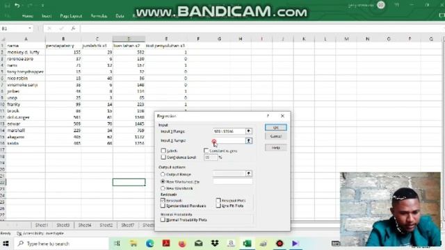 cara penyelesaian regresi linier berganda antara Y,x1 dan x2 dengan Microsoft Excel смотреть онлайн